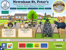 Tablet Screenshot of newnhamstpetersschool.org.uk